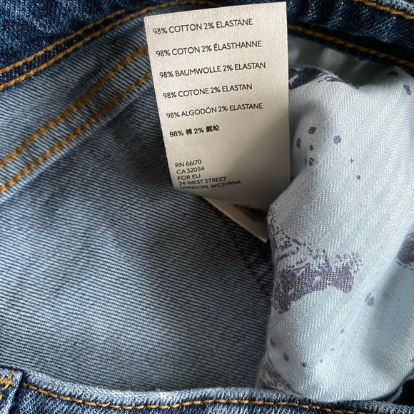 Anthropologie Jeans Women’s 27 Pilcro High-Rise Embroidered Slim Straight Jeans - Picture 9 of 12